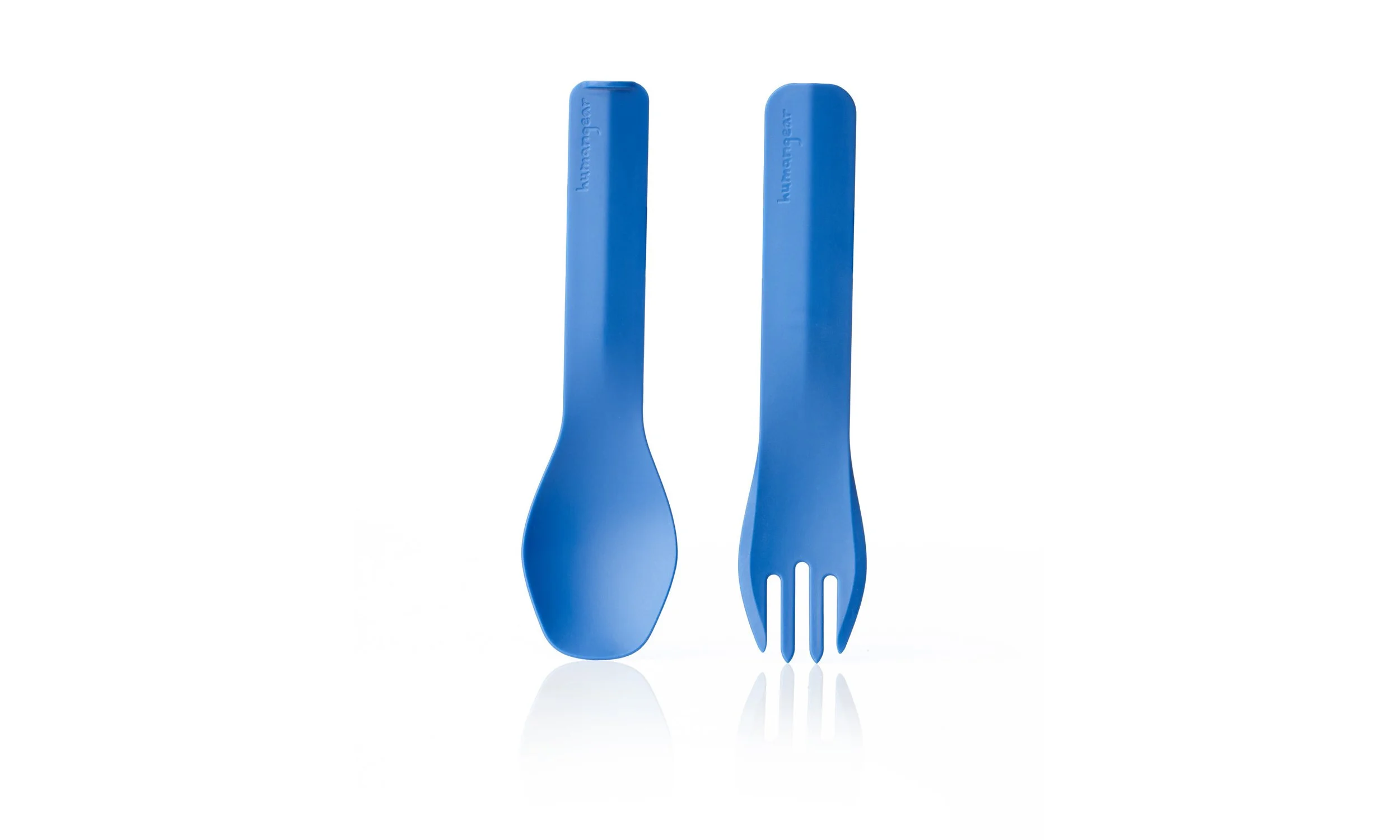 The humangear Duo is a fork and spoon set that connects together